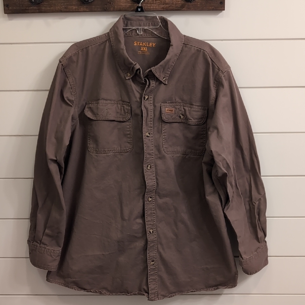 Stanley Brown Casual Button-Down Shirt